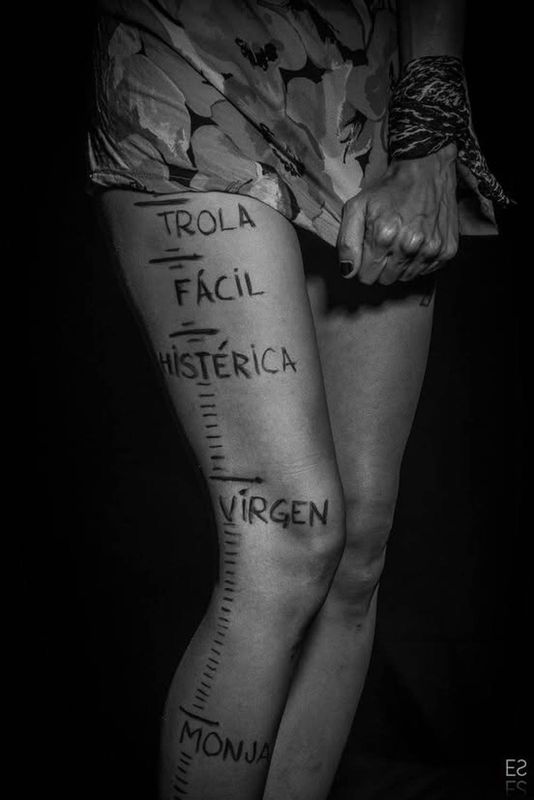 Fotografía de Estanislao Santos: Retrato intervenido contra la violencia machista